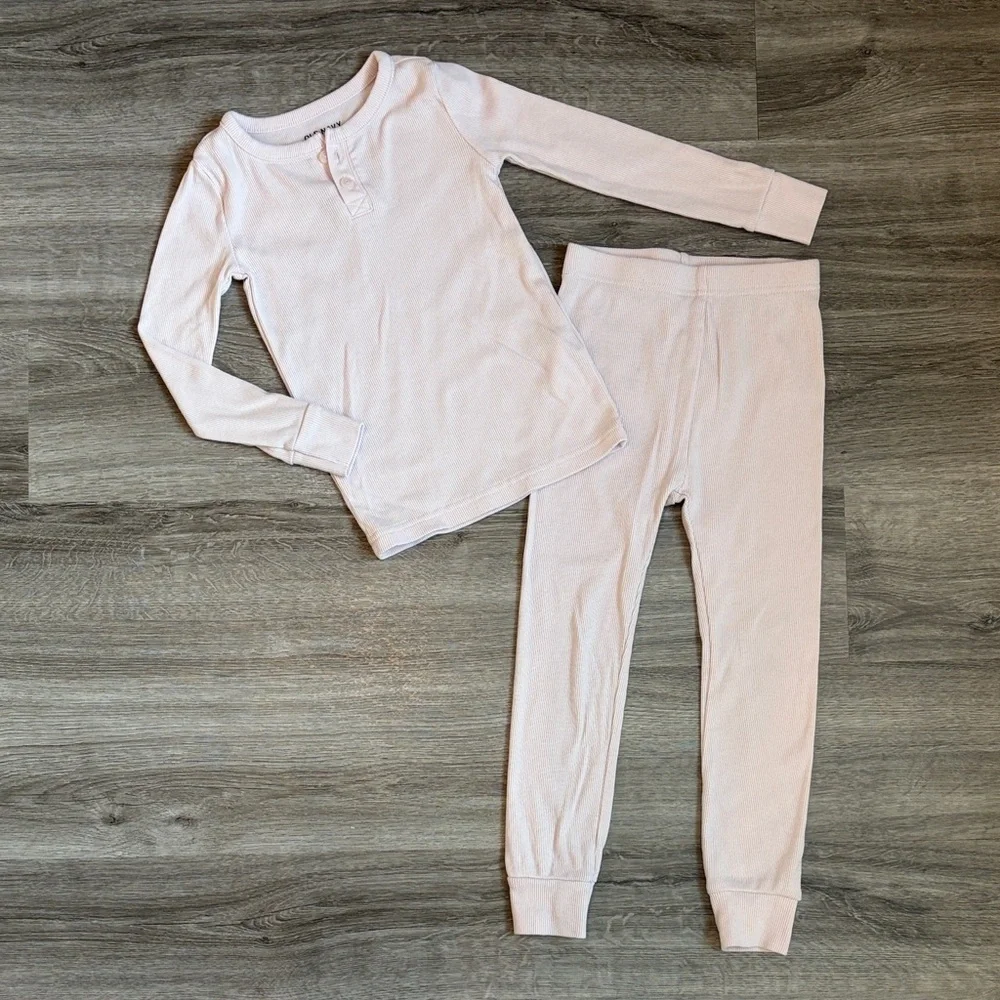 Old Navy toddler girls blush pink pajama set